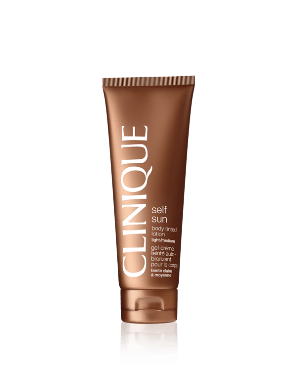 Self Sun&amp;trade; Body Tinted Lotion Medium/Deep, Instant bronzing lotion shows where it goes. Develops into a golden ‘tan.’ Oil-free.